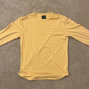 Cuts elongated long sleeve T shirt